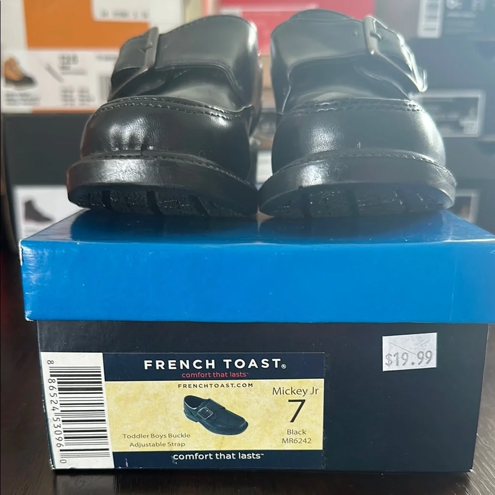 French Toast Mary Jane Uniform Dress Shoes Black Toddler 7C NWT